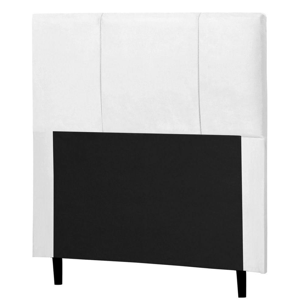 Cabeceira Cama Box Solteiro Donna 90cm Corano Branco