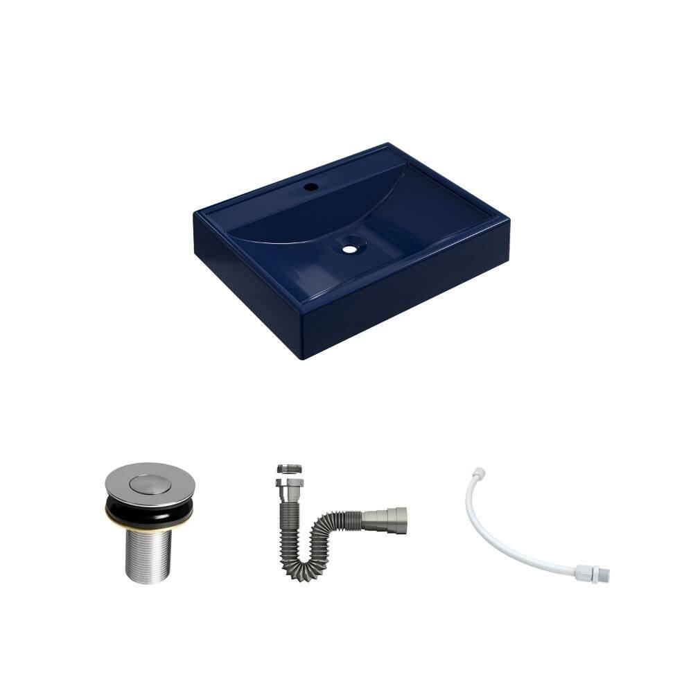 Kit Cuba RT49 C/Válvula Click 1``B (2,6cm) + Sifão Cromado + Flexível