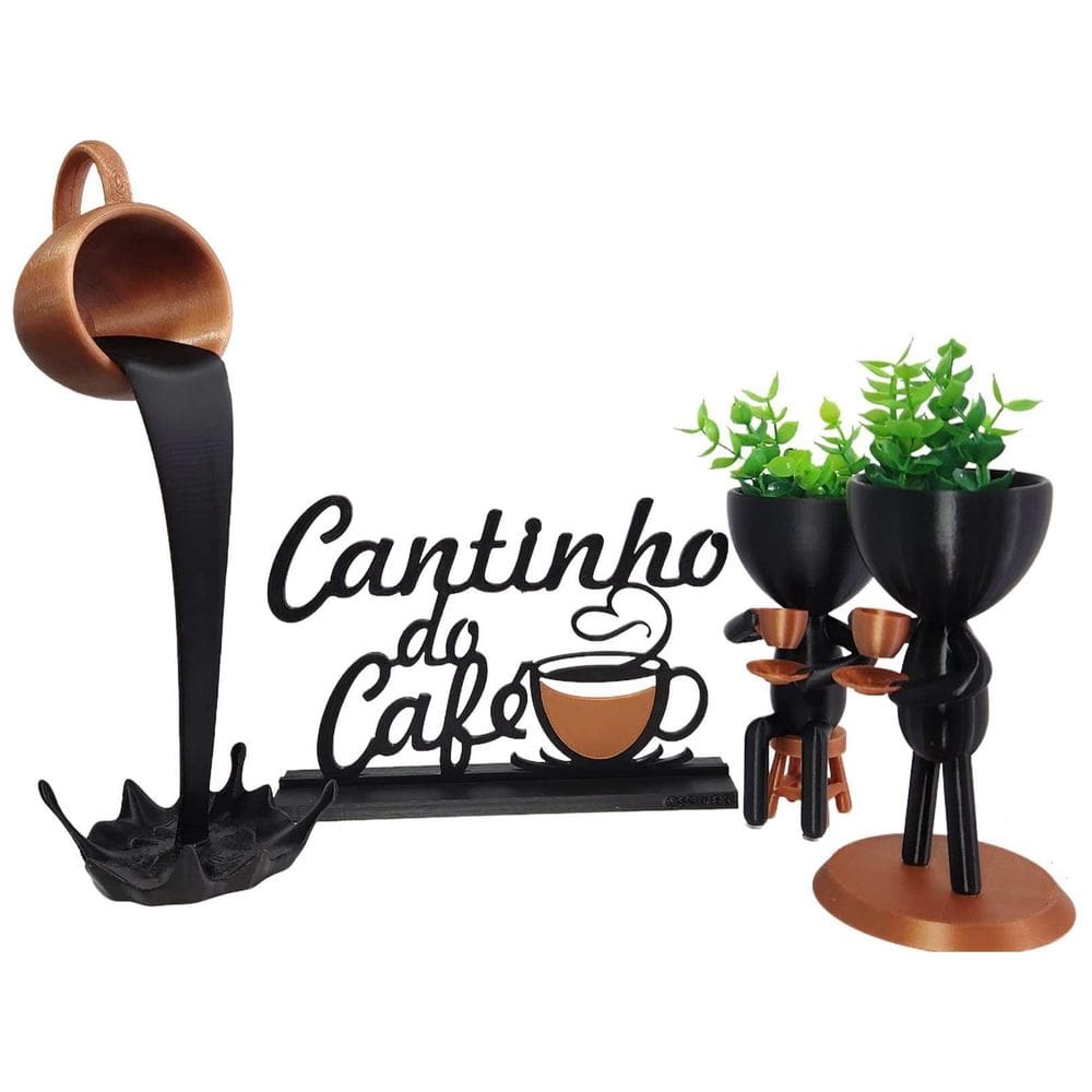 Cantinho Café Flutuante Derramando Café Dolce Gusto Pt/Cobre