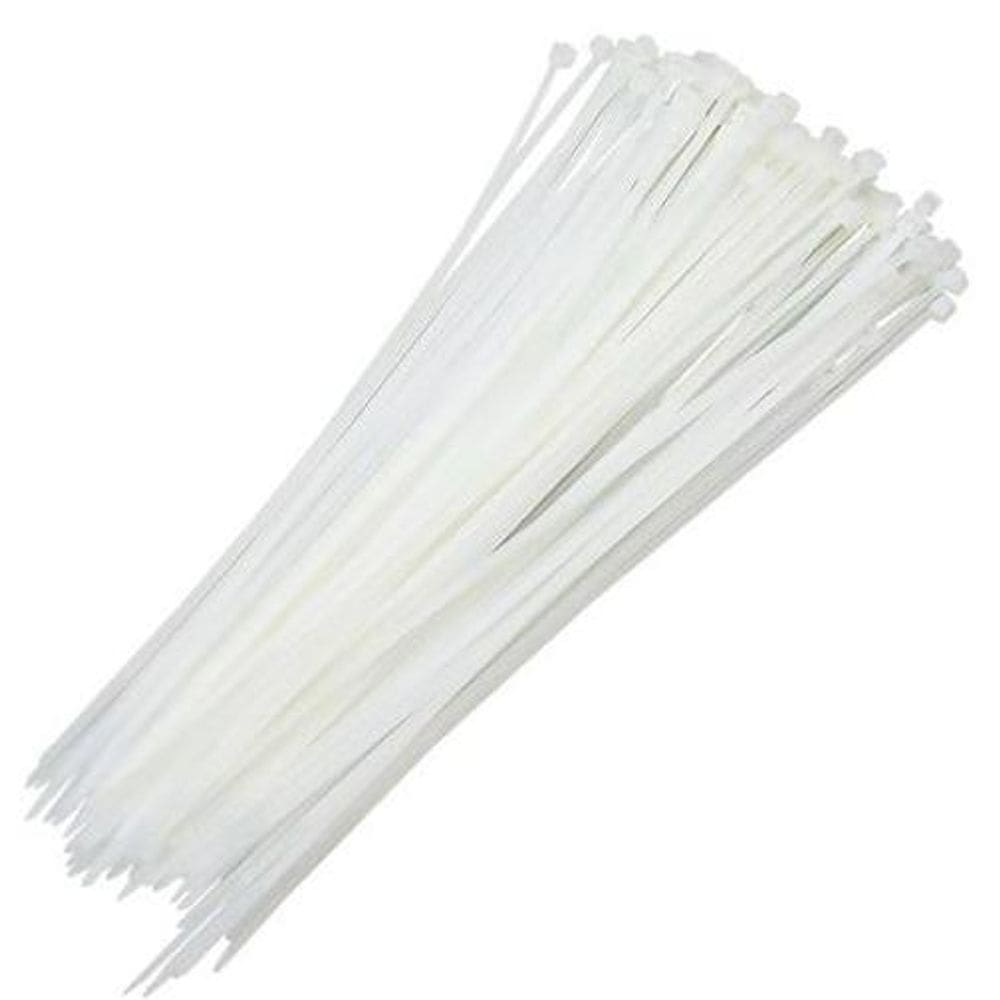 Abraçadeira De Nylon 2,5 X 100Mm C/100 Peças Branco