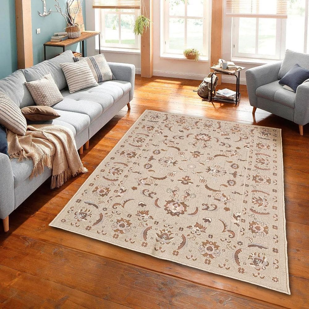 Tapete Sala Nobre 2,00X2,50 Antider Domani Petunia Creme