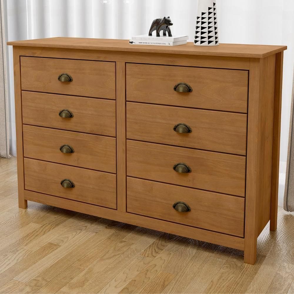 Cômoda Para Quarto 125cm Com 8 Gavetas Lázio Freijó F07 - Mpozenato