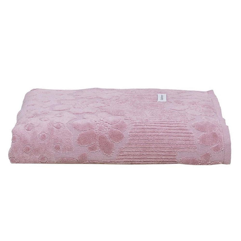 Toalha de Rosto Lollipop Veludo 48x80cm Rosa 100% Algodão