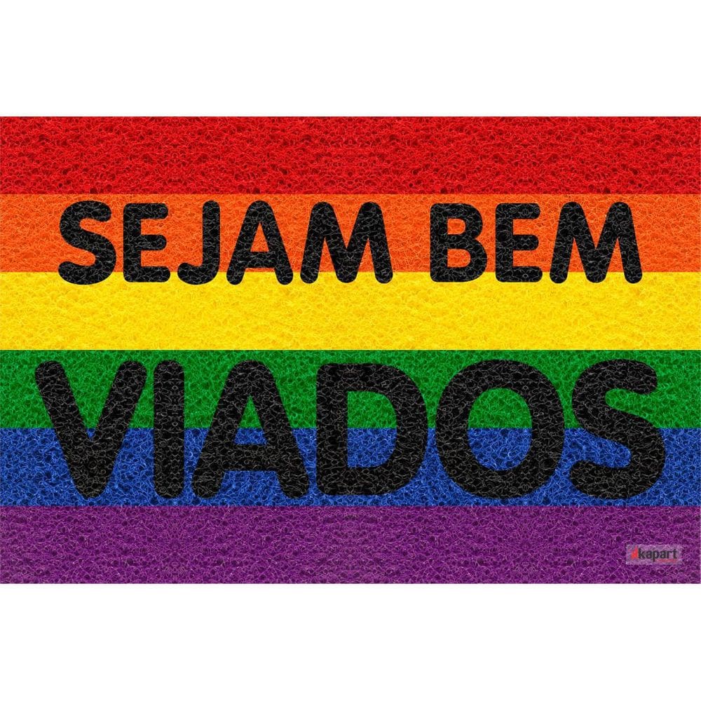 Tapete Capacho Sejam Bem Viados 60X40Cm
