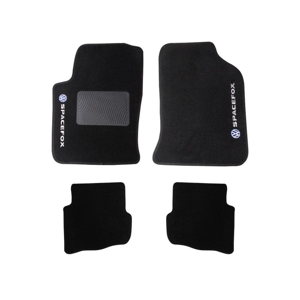 Kit Tapete Carpete Volkswagen Spacefox 2006 Até 2013 Preto