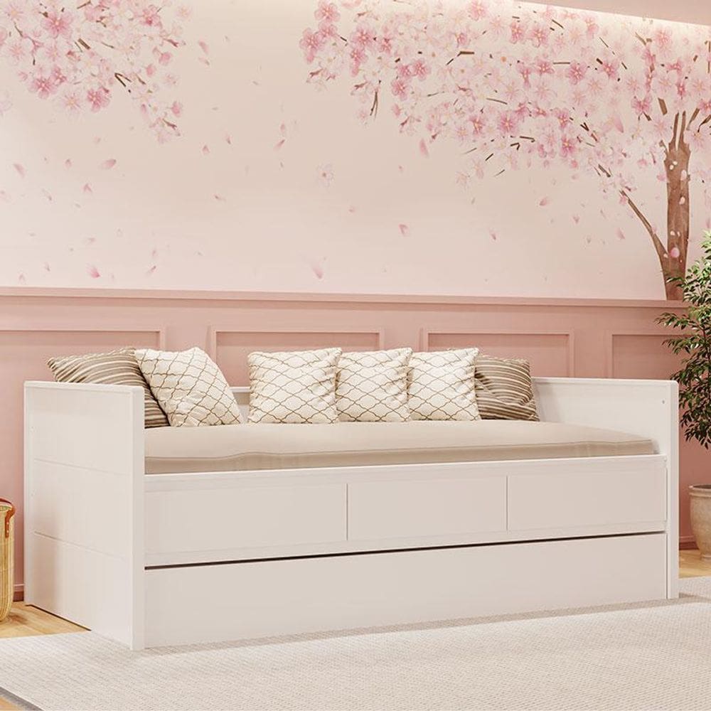 Bicama Babá Ambiente Lais Branco Aceinado - Carolina