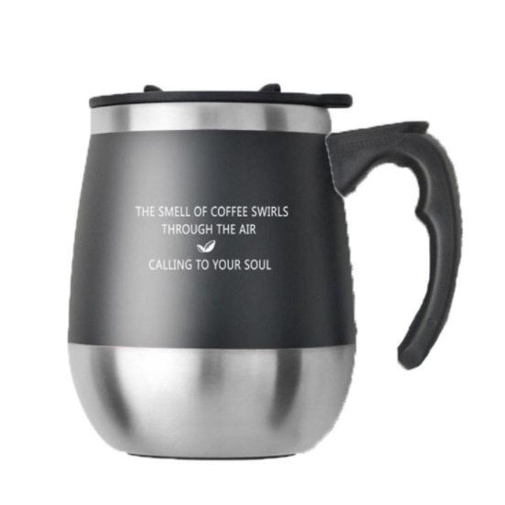Caneca Isotérmica Aço Inox 450ml Alça/Tampa