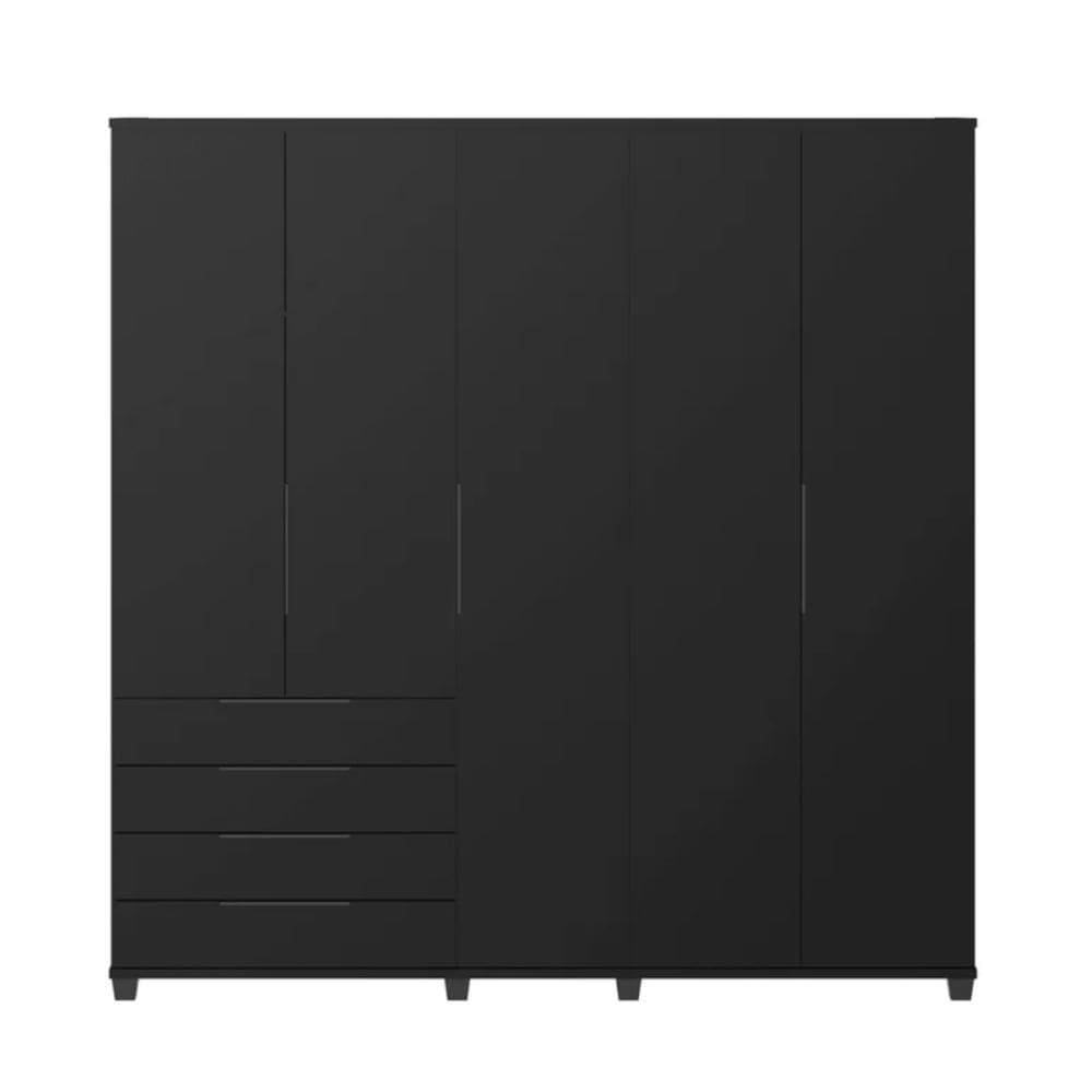 Guarda-Roupa Casal 5 Portas 4 Gavetas 100% MDF Allen 226 cm