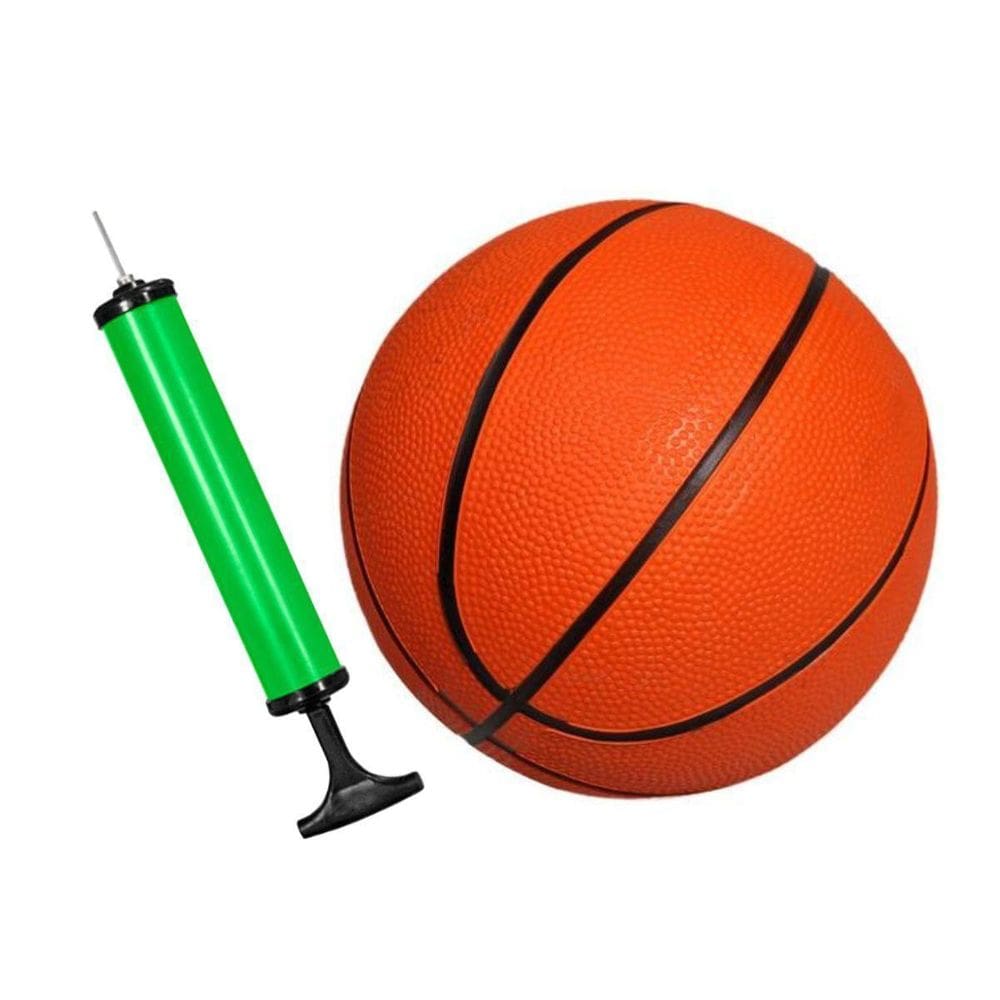 Kit Bola De Basquete Oficial + Bomba De Ar Para Encher Bola