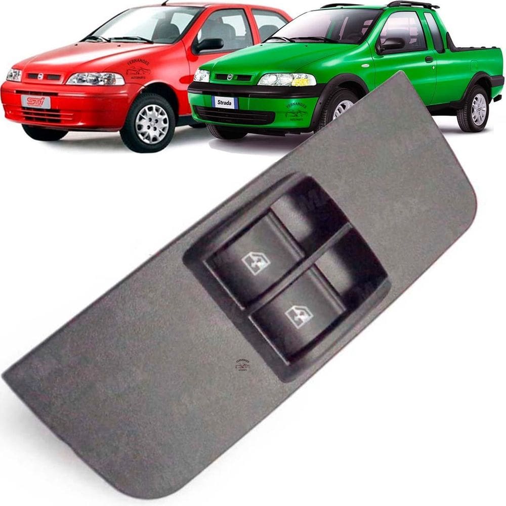 Botão De Vidro Elétrico Fiat Palio Strada Dianteiro Esquerdo