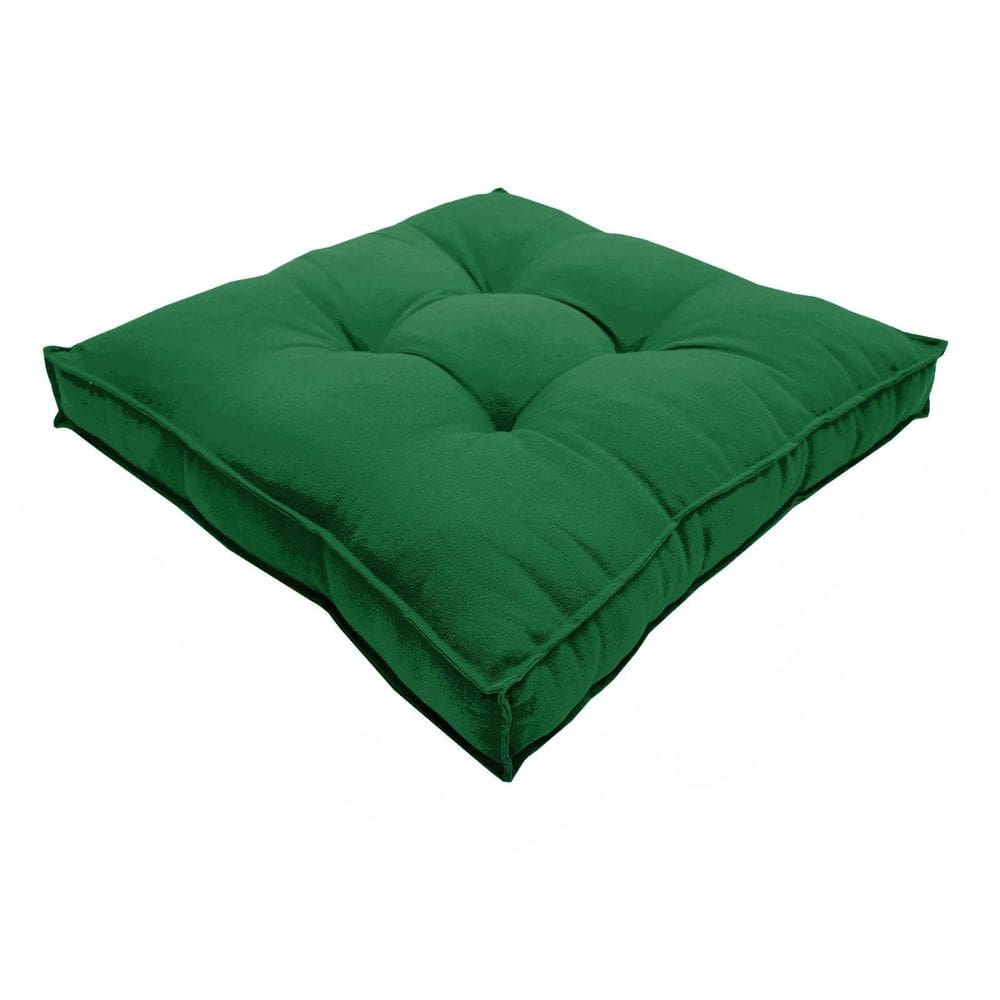 Almofada Futon Decoração 70X70cm Verde Bandeira