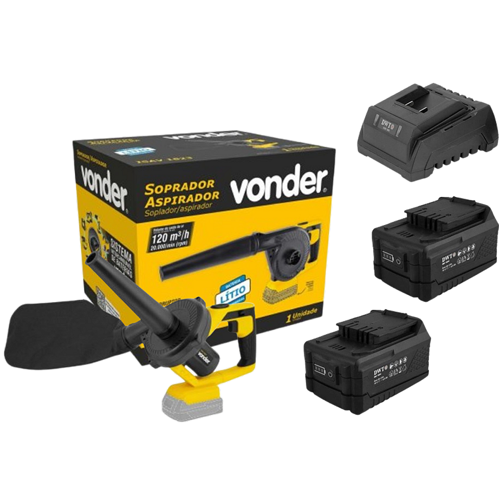 Soprador e Aspirador ISAV 1823 Vonder + 2 Baterias 4Ah DWT