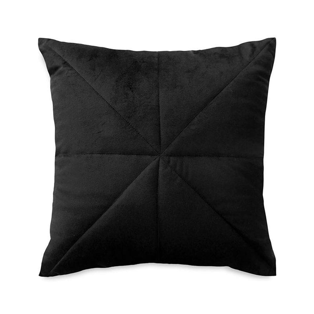 Capa De Almofada Vivain Bordado Veludo Preto
