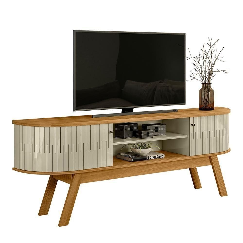 Rack Bancada Valência Cumaru/opala Para Até 75” - Madetec