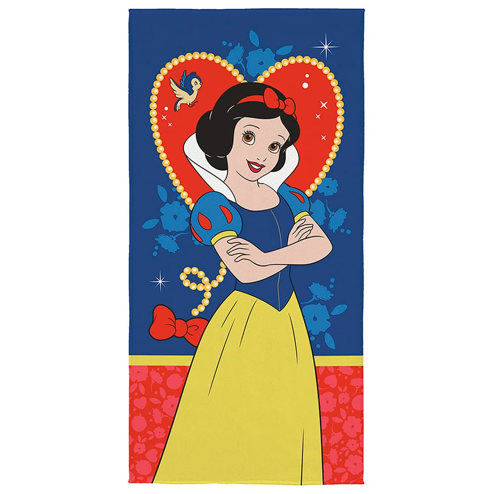 Toalha Aveludada Infantil Branca de Neve 70cm x 1,40m Lepper Oficial