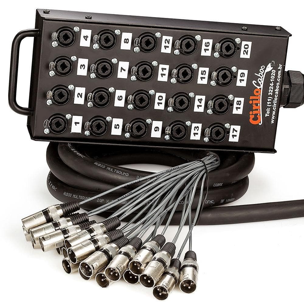 Medusa 20 Vias Com Conectores Combo - 50 Metros