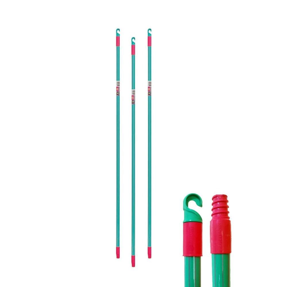 Cabo De Madeira Plástico Rodo Vassoura Desentupidor Kit 3