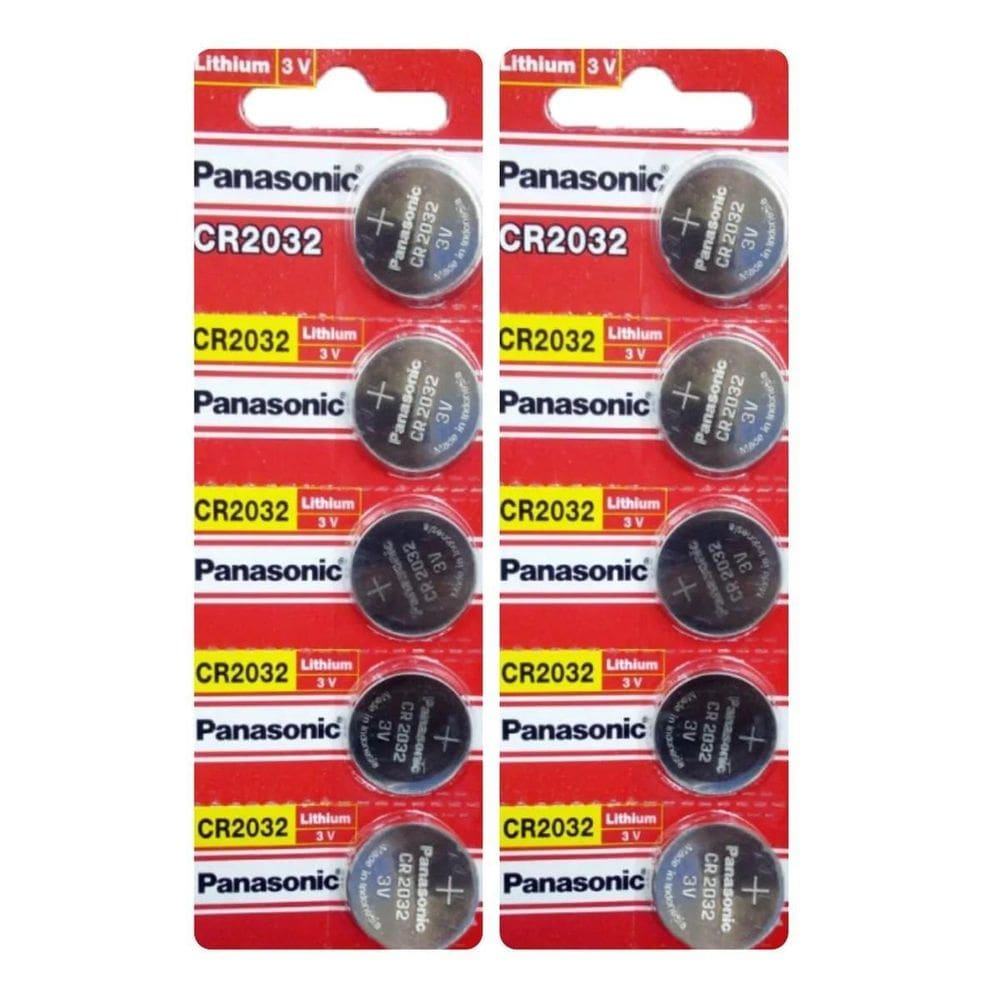 Bateria Cr2032 De Lithium Panasonic 3V Moeda 10 Pilhas