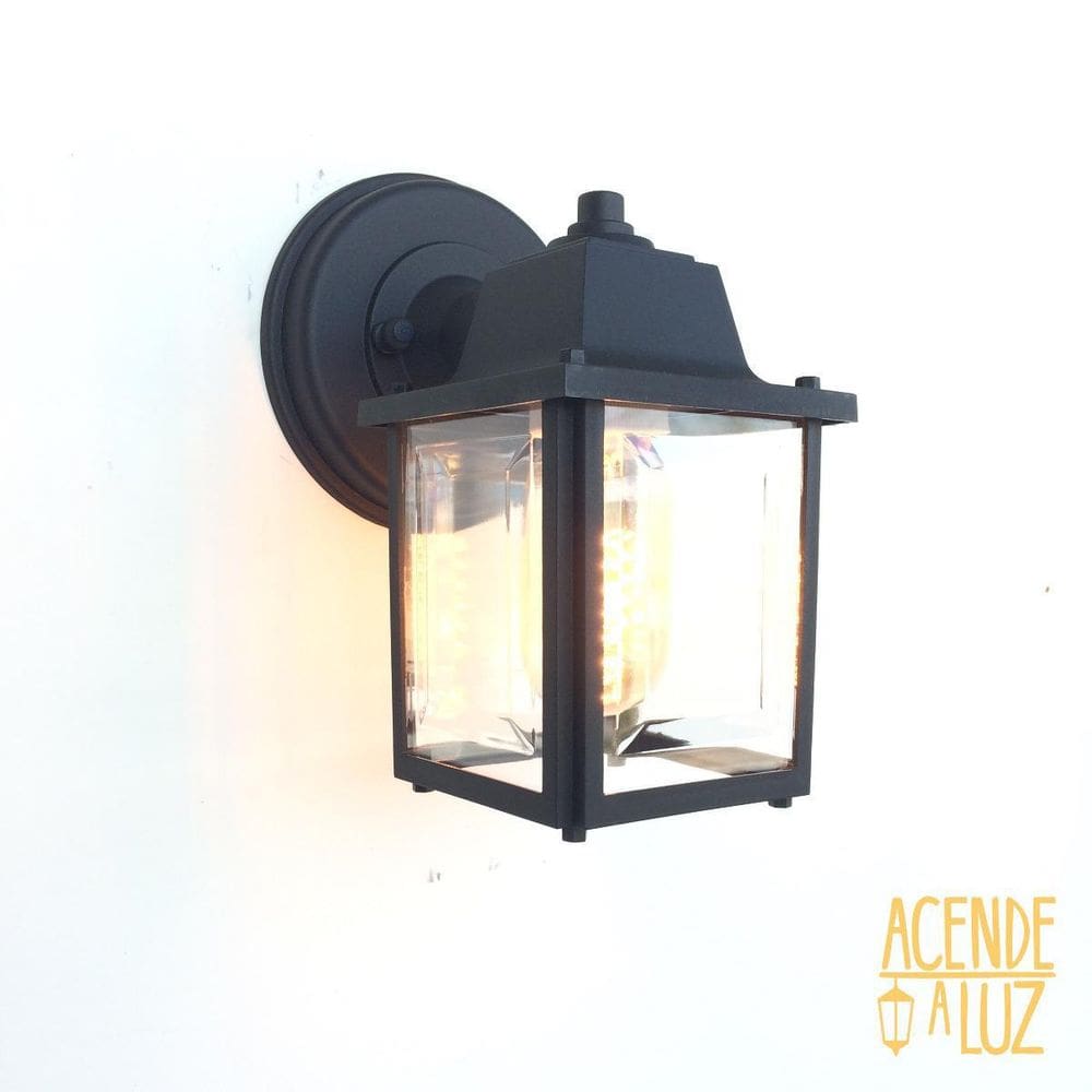 Kit 9 Luminaria Arandela Retro Vintage Externo Preto Alz17
