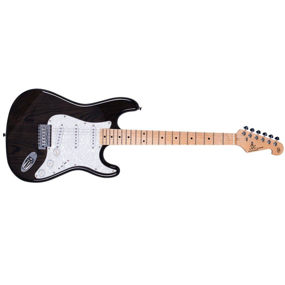 Guitarra Sx Strato Preta Vintage Swamp Ash Americano