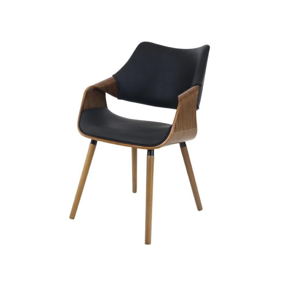 Cadeira Jantar Deise Em Madeira De Alta Durabilidade, Conforto Ergonômico E Design Sofisticado Preto