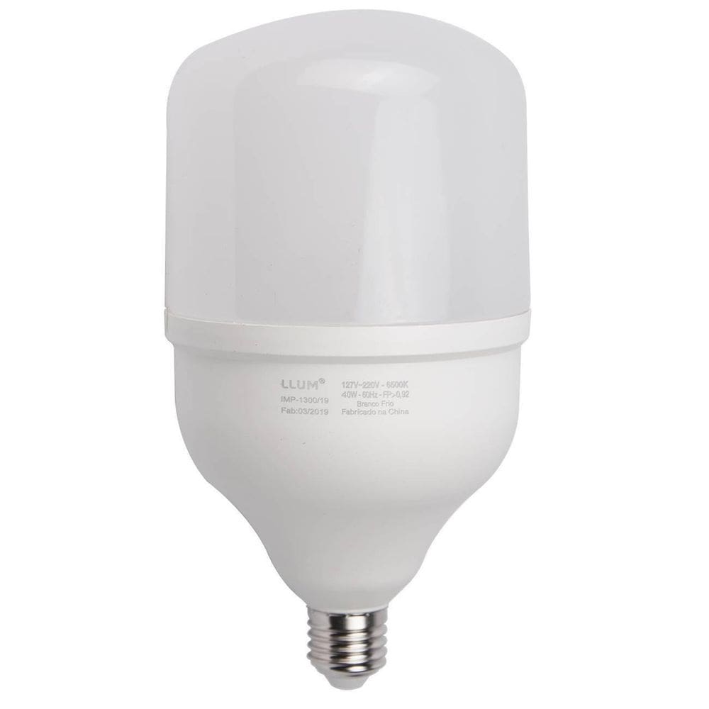Lâmpada Led Bulbo High Llum 40W Luz Branca 6500K Bivolt