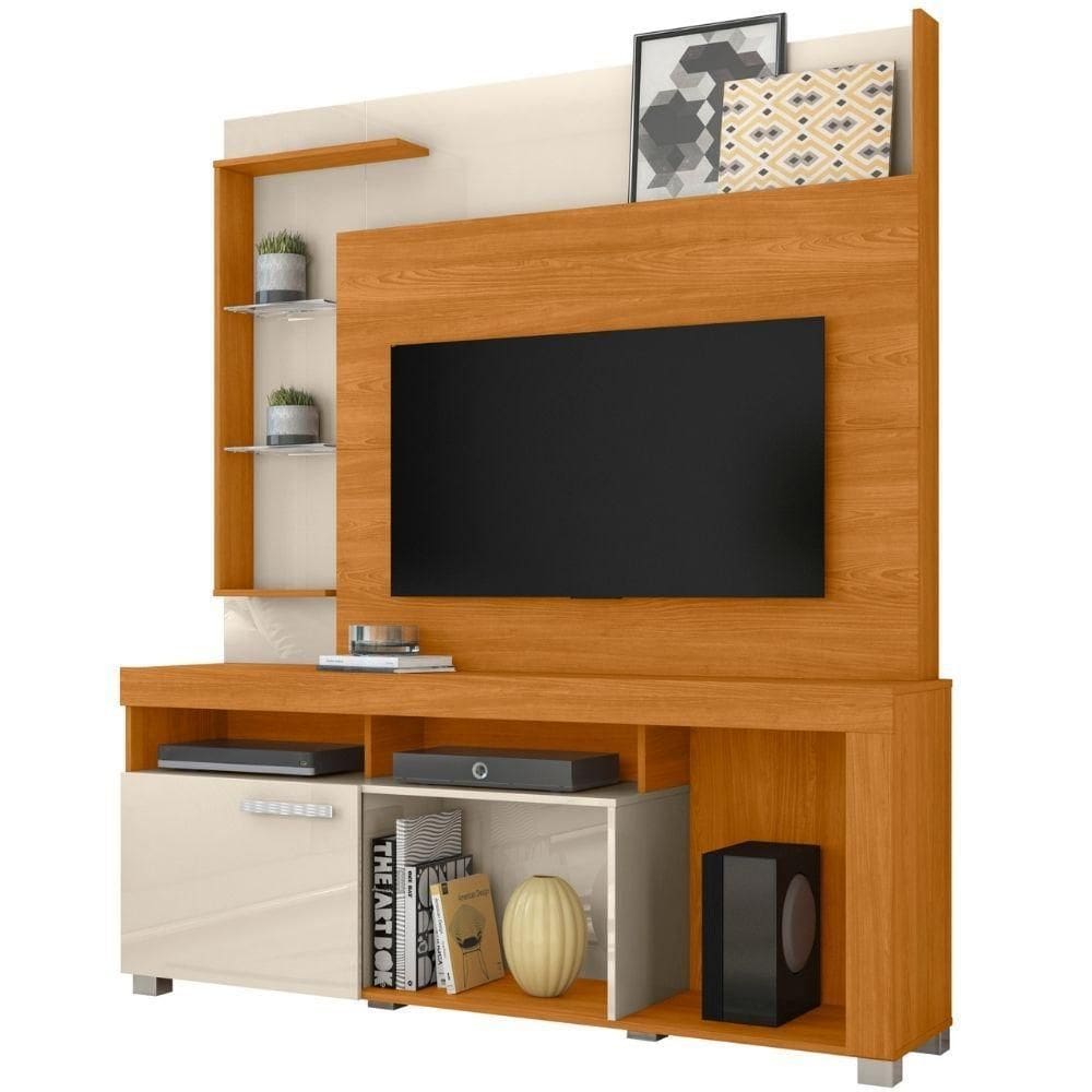Estante Home Para 50 Polegadas ícaro Cinamomo Off White Madetec