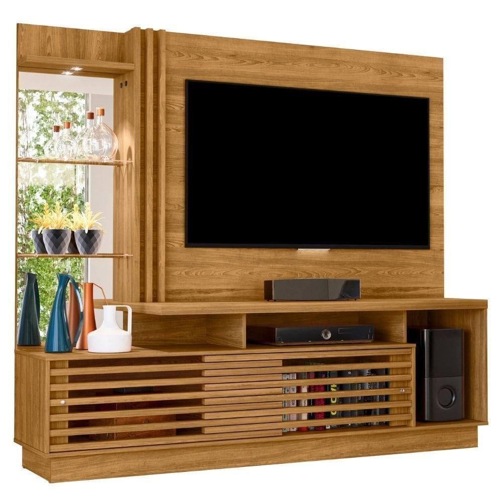 Estante Home Para 60 Polegadas Frizz Plus Cumaru Madetec