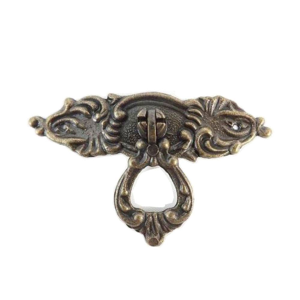 Kit 12 Puxador colonial puxador de gaveta pz 31  ouro velho