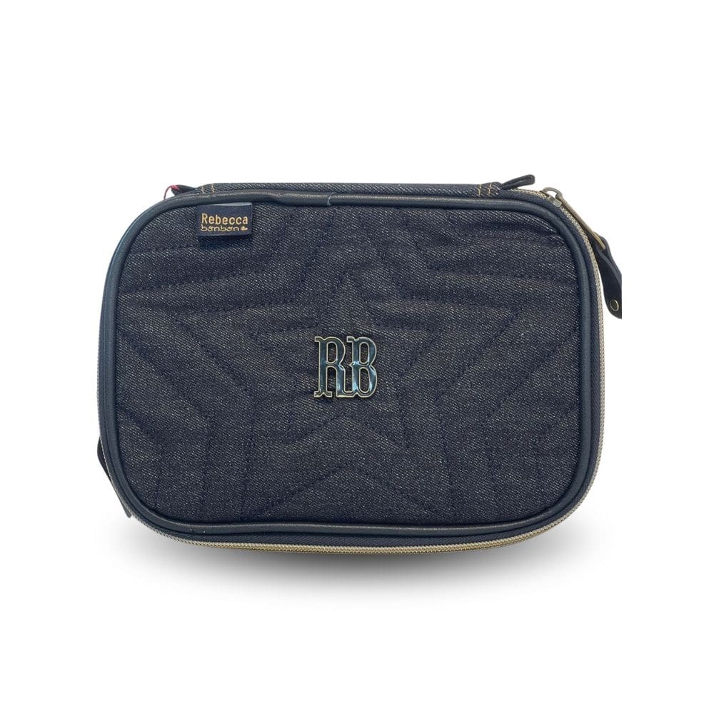 Estojo Box Rebecca Bonbon Jeans 100 Pens Escolar Meninas