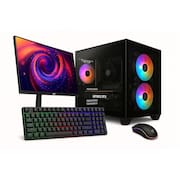 PC Gamer Completo Skill Apex Series, AMD Ryzen 5 5500, Geforce RTX 3050, 16GB DDR4, SSD 512GB M.2, Monitor LED 24” 180Hz, Preto SAS020