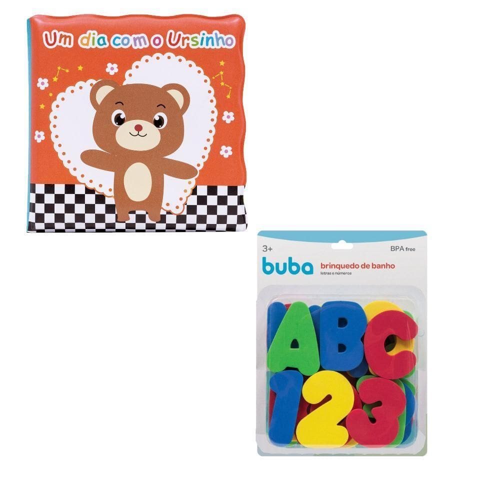 Kit Livrinho Educativo E Letras E Numeros Brinquedo Hora Do