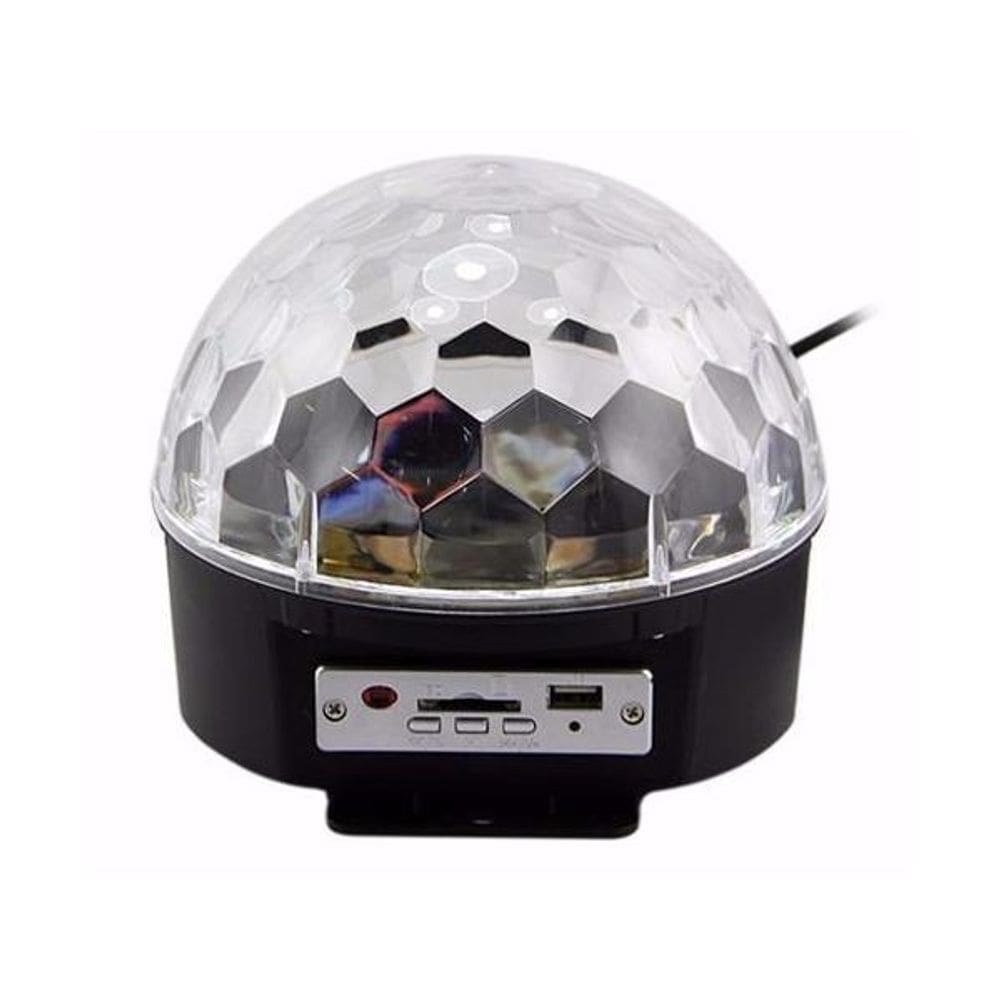 Bola Maluca Led Rgb Música Balada Strobo Festa Rítmico