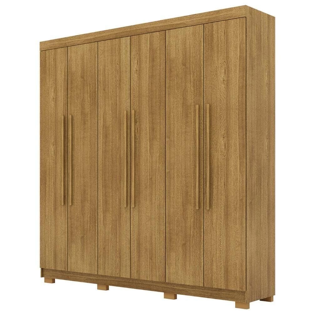 Guarda Roupa Casal 218cm 6 Portas Elegance Nature - Vila Rica