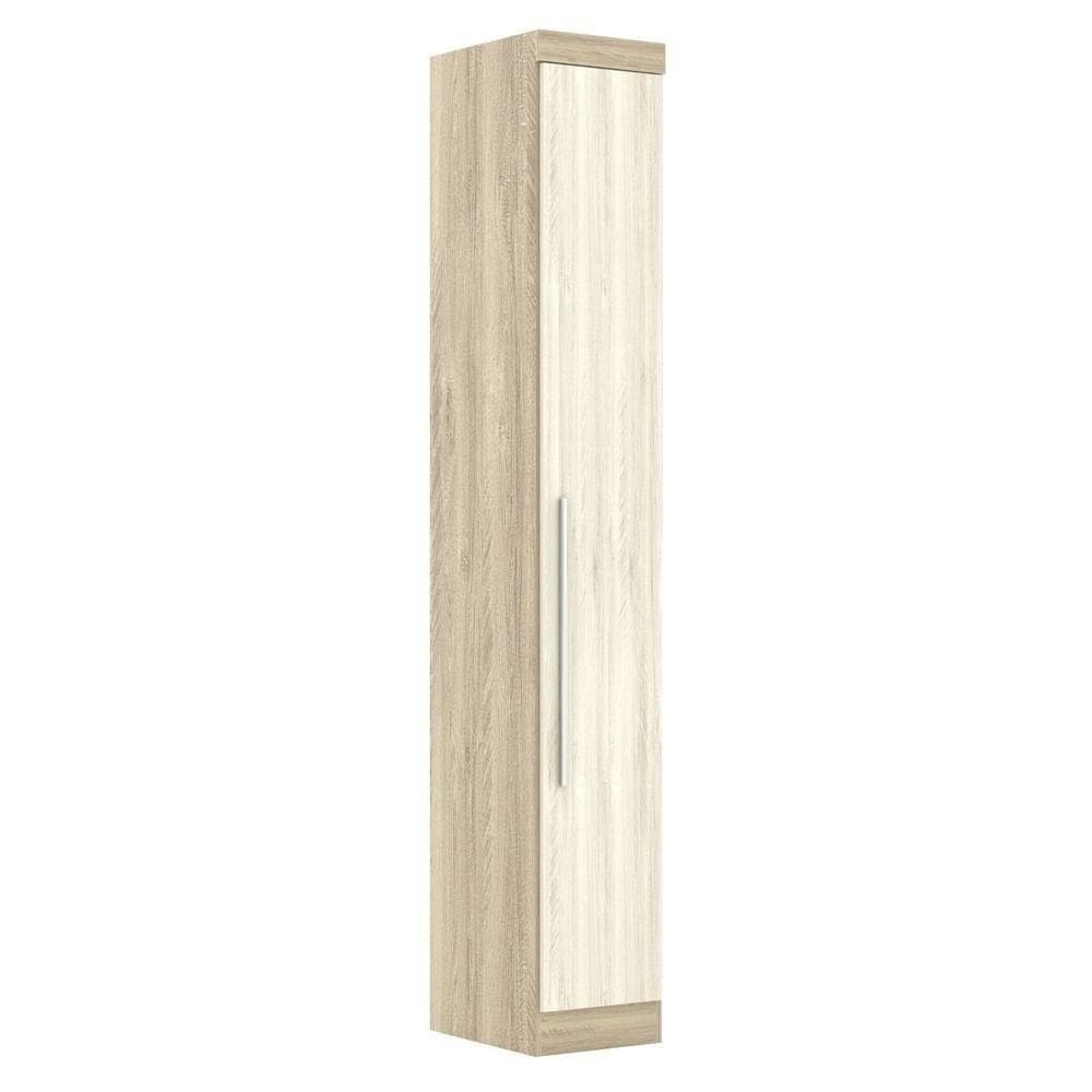 Guarda Roupa Modulado 1 Porta 189 Master Avelã Rústico/ártico Rústico - Eucamóveis