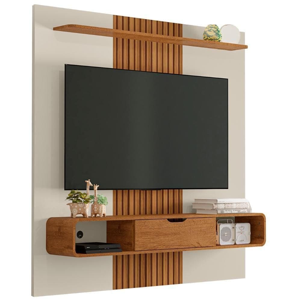 Painel 65 Pol Bancada Suspensa 158cm Lisboa Off/naturalle - Bechara