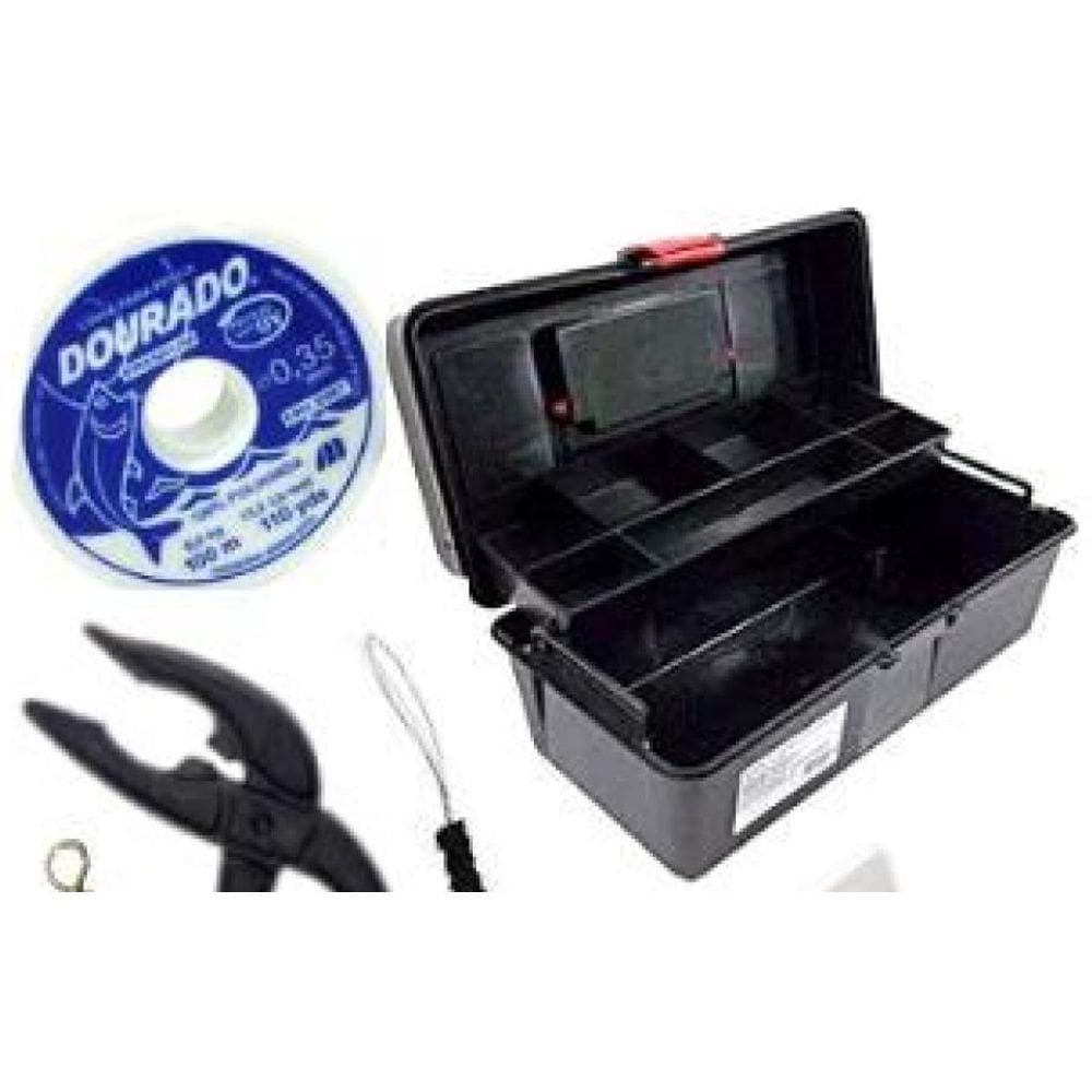Caixa Com Acessórios Kit Para Pesca Completa Pesqueiro