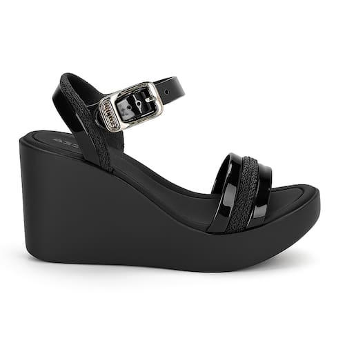 Sandália Plataforma Azaleia Louise Anabela Fivela Ponto