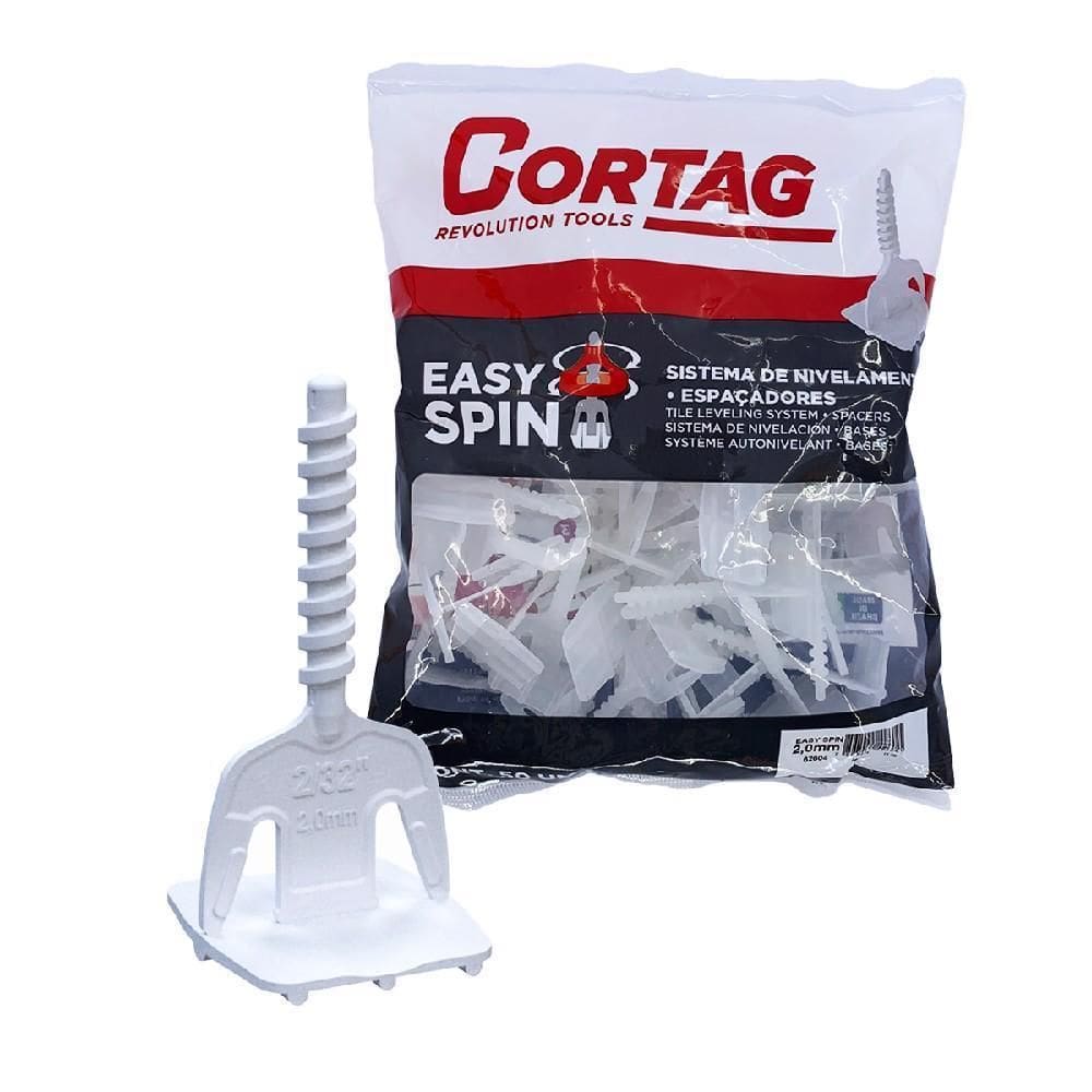 Nivelador Espaçador Easy Spin 2,0Mm Pacote 50Un 62592 Cortag
