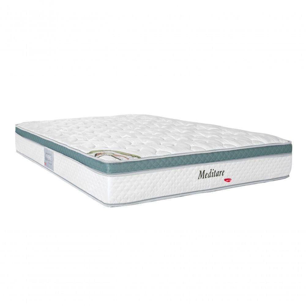 Conjunto Box + Colchão Herval Meditare 138x188x69