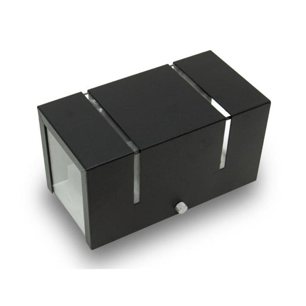 Kit 3 Arandela 2 Fachos E Frisos Externa Interna Preta