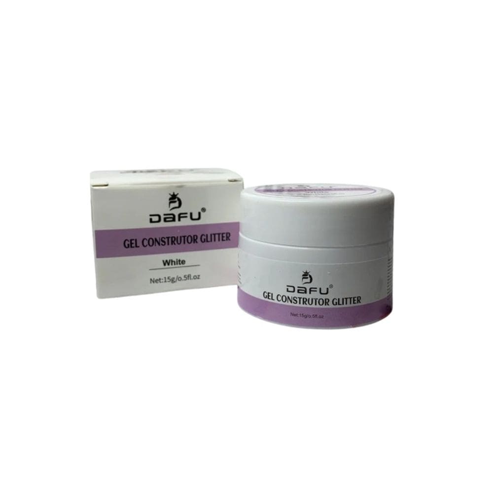 Gel Construtor Glitter White Dafu