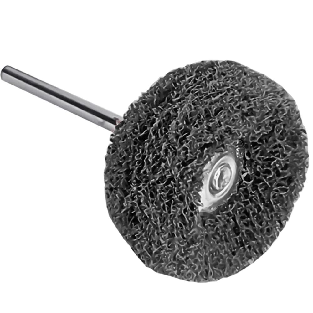 Escova Polir 25Mm Nylon Grão 800 Haste 2.35Mm Micro Retífica