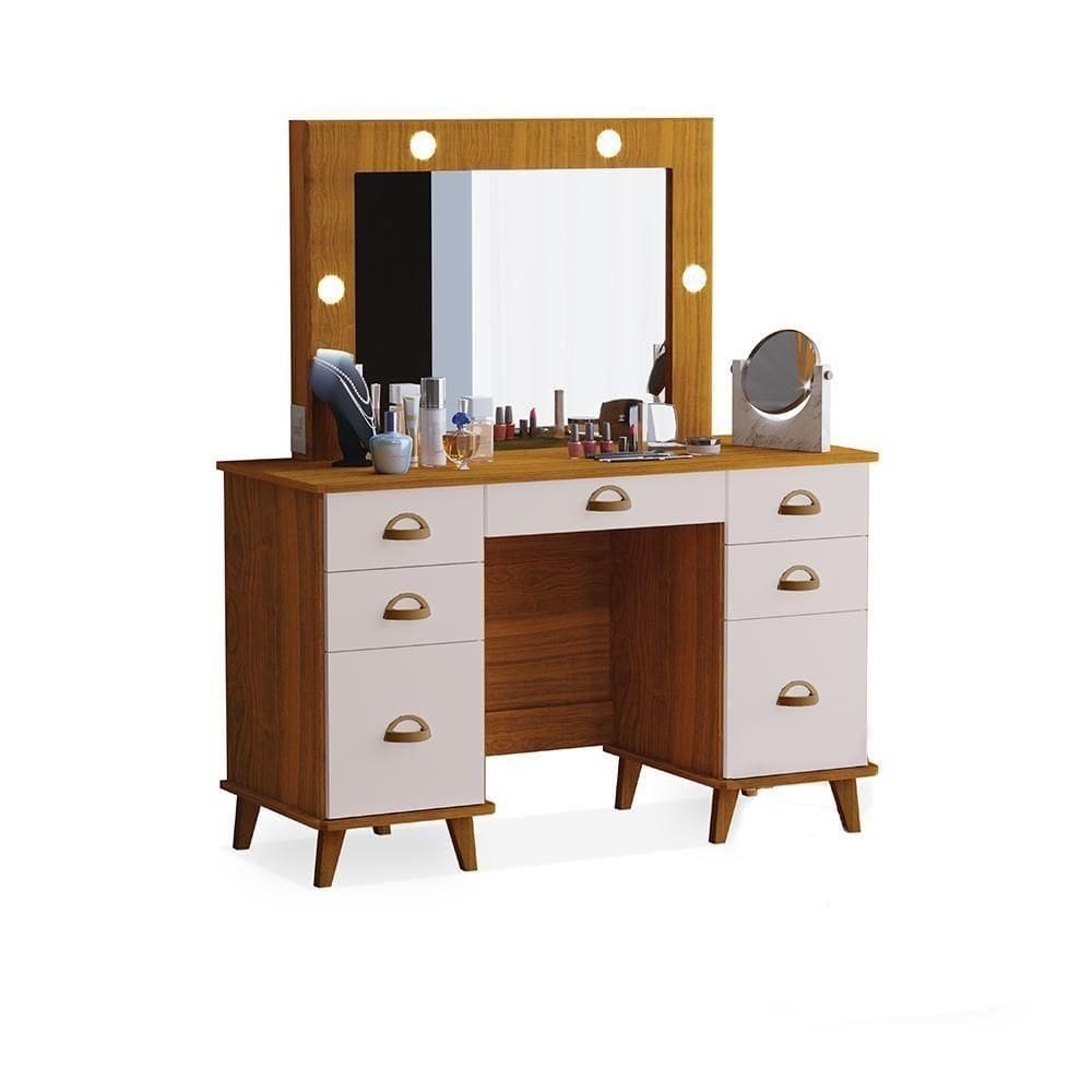 Penteadeira Com Assento Omaha Freijó Maní