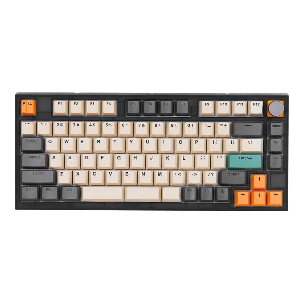 Teclado Gamer Mecanico Skyloong Gk75 Ti Grey, Switch Ktt Red, 3 Modos, Bluetooth, Type-C, Rgb, Hot Swap, 4000Mah