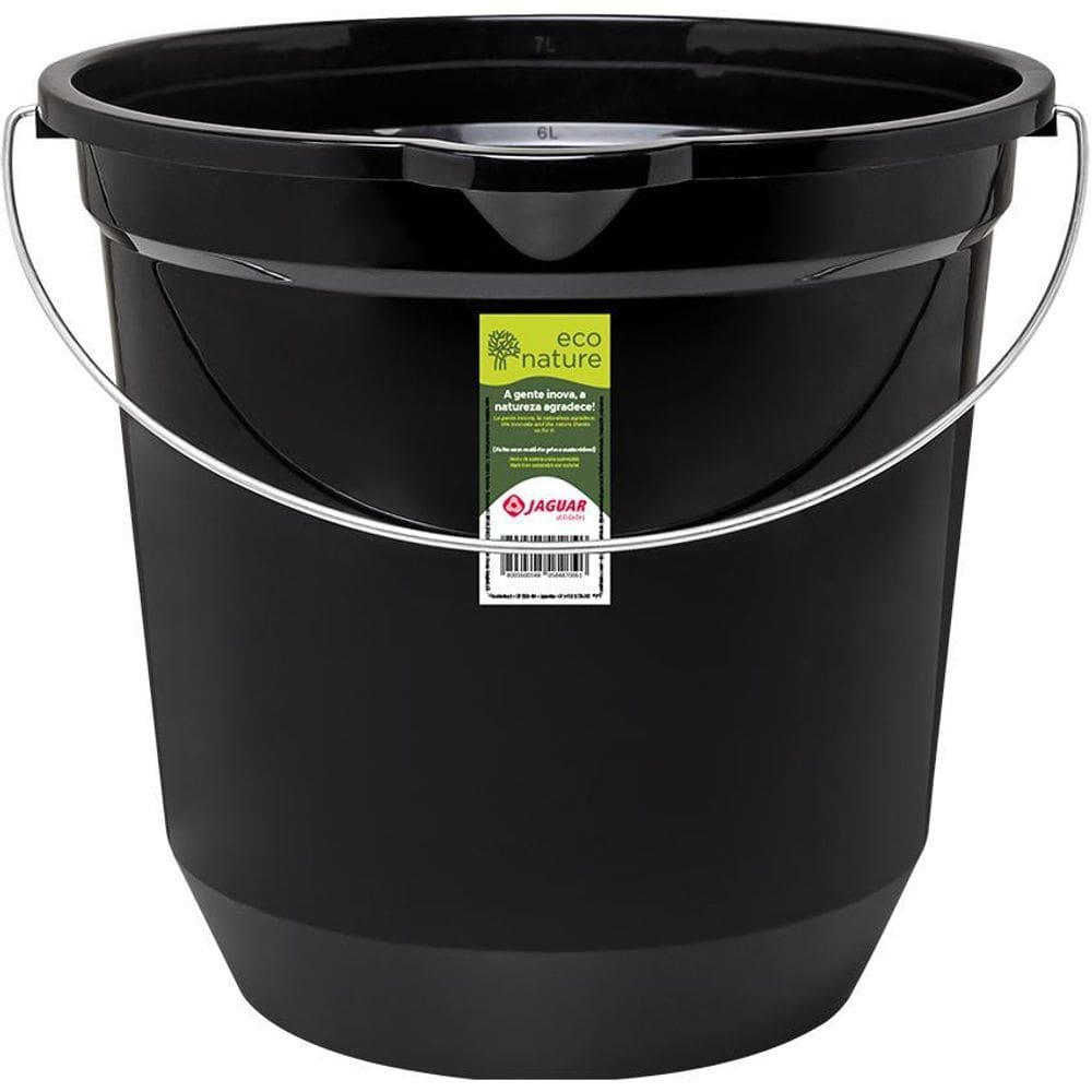 Balde 7,5L Eco Nature Jaguar - Preto