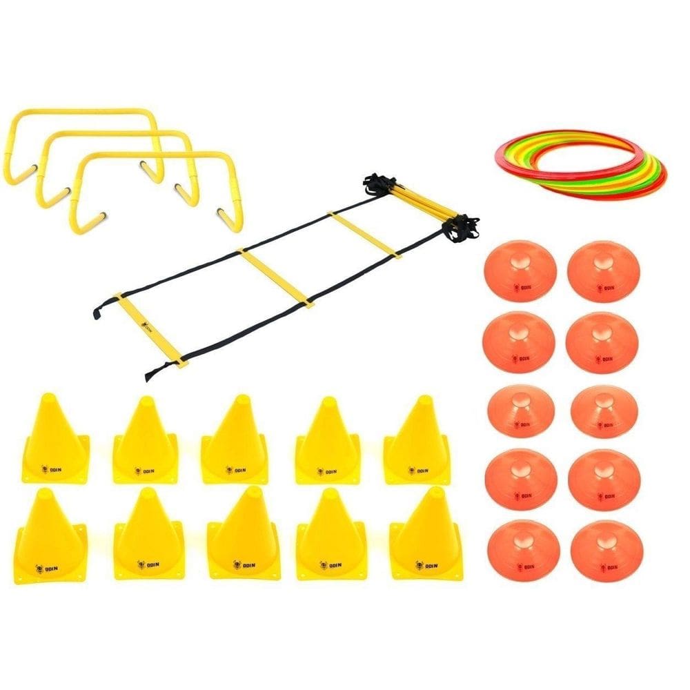 Kit Funcional Barreira Salto Escada Agilidade Cones Argolas