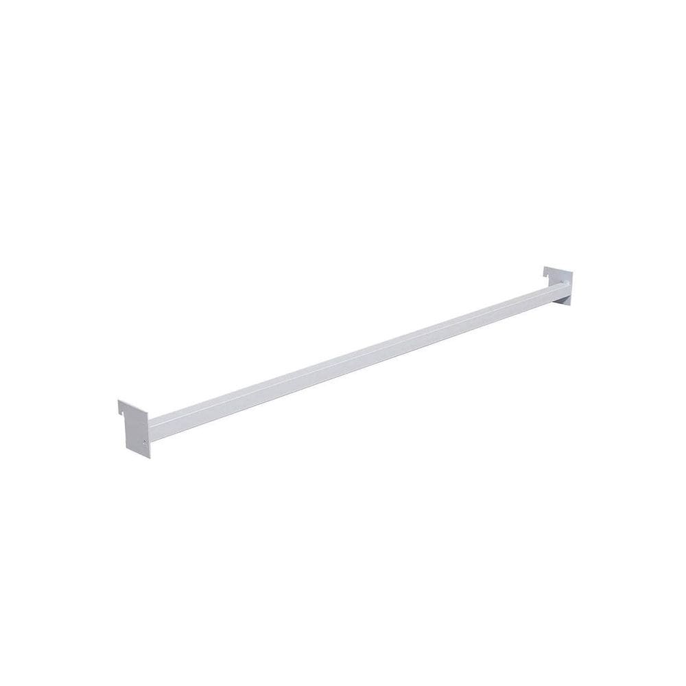 Régua De Aço Carbono 91Cm Branco Para Gôndola Sa Gôndolas