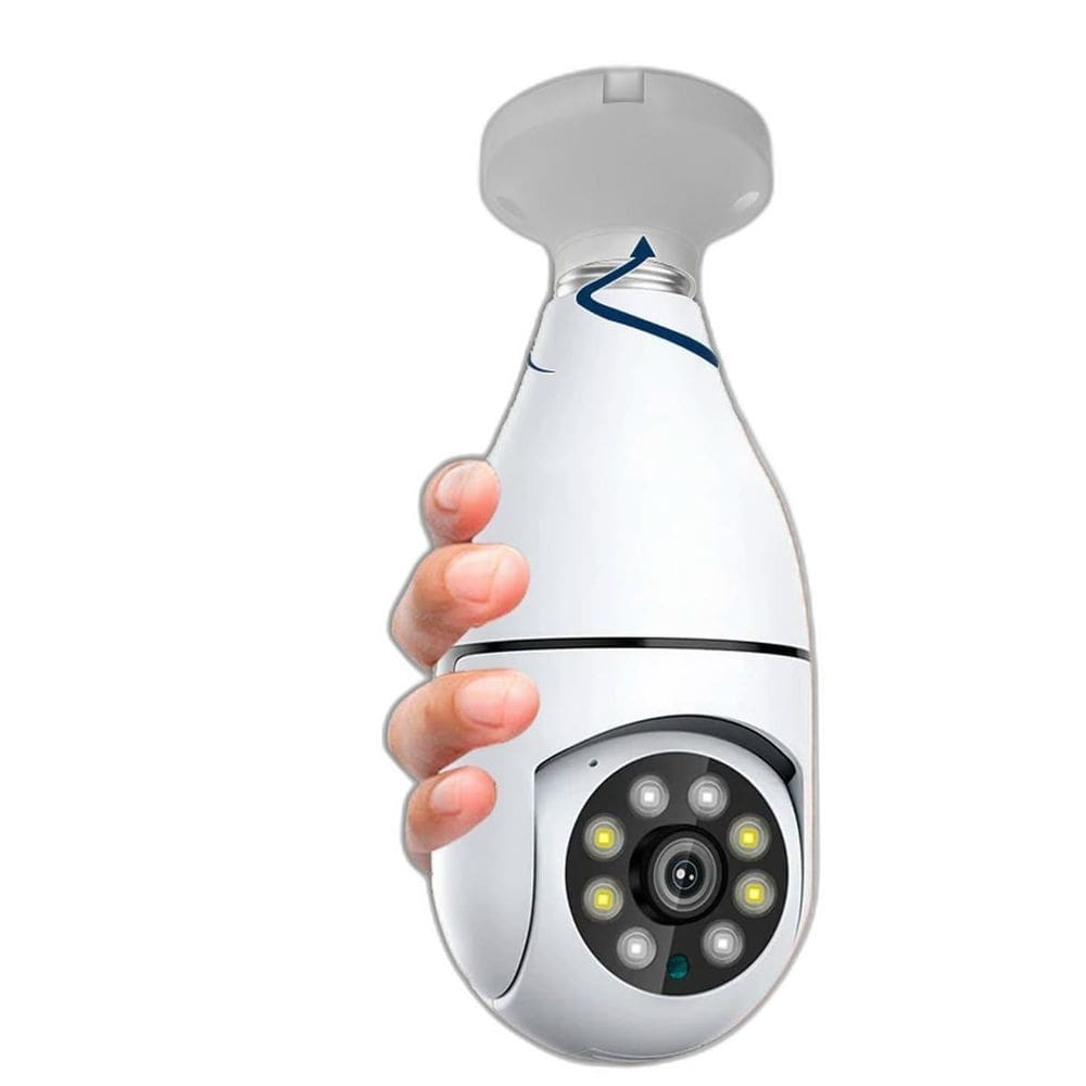 Camera Wifi Lampada Ip 360 Segurança