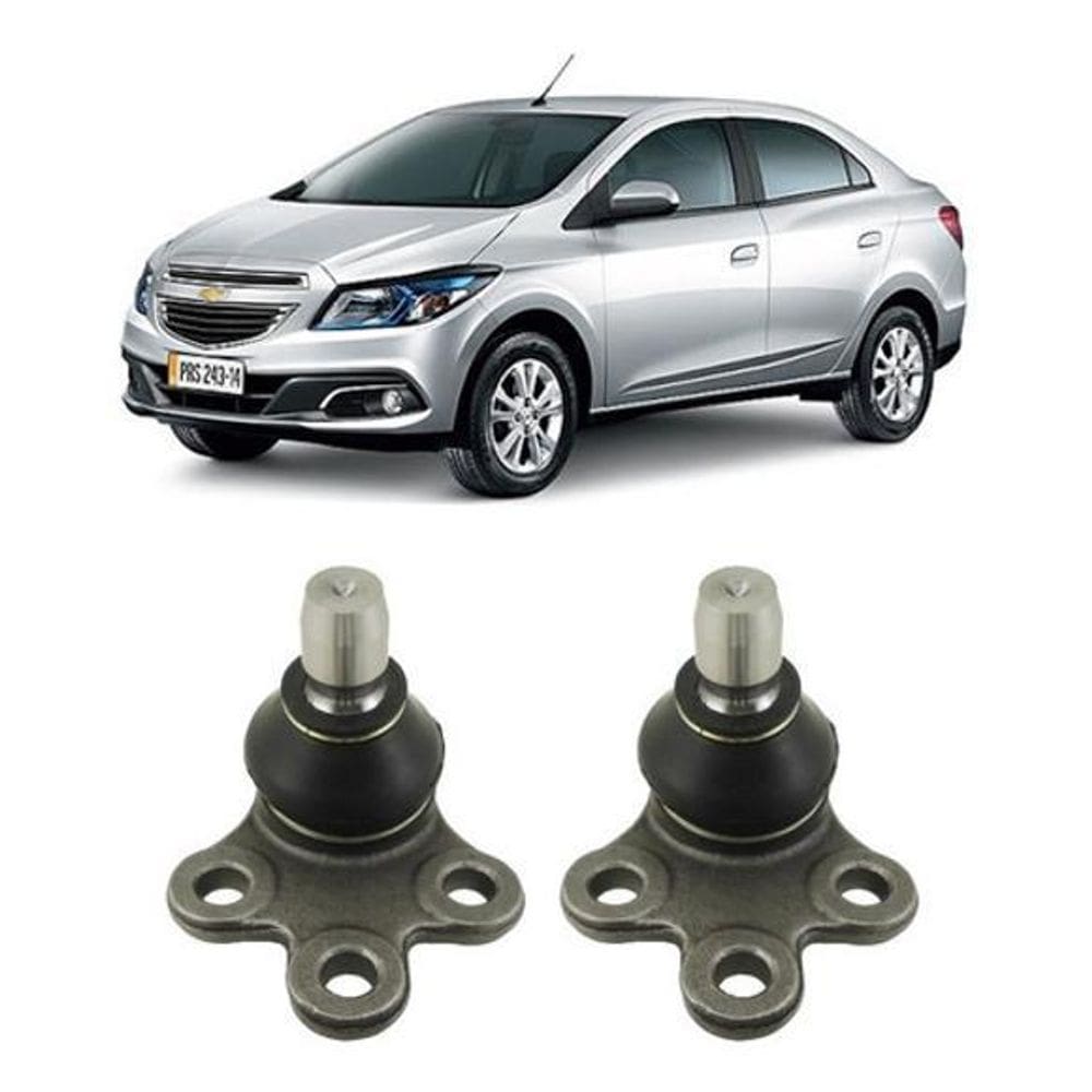 Kit 2 Pivô Inferior Suspensão Dianteira Prisma 2013 2015